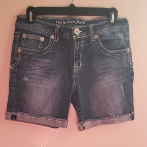 Justice Sz 12.5 Premium Denim Bermuda Shorts
